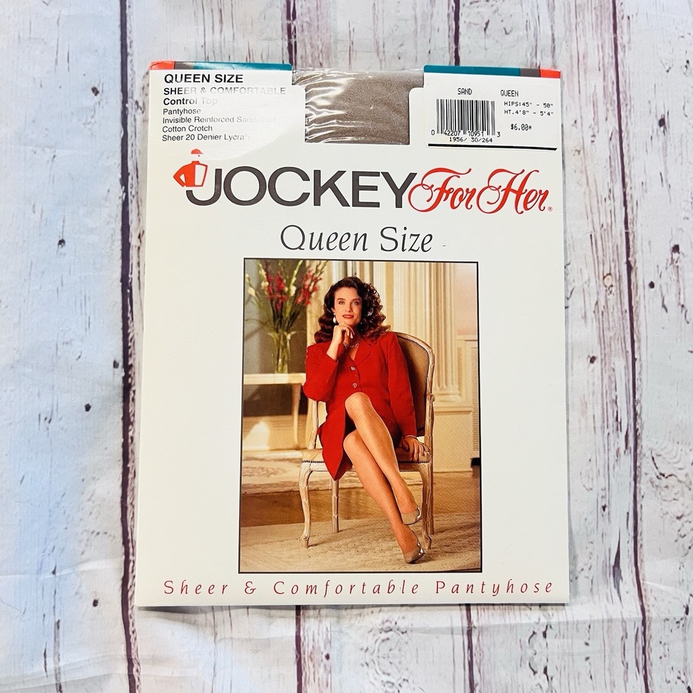 Women's Jockey For Her Vintage Reinforced Pantyhose Queen Size